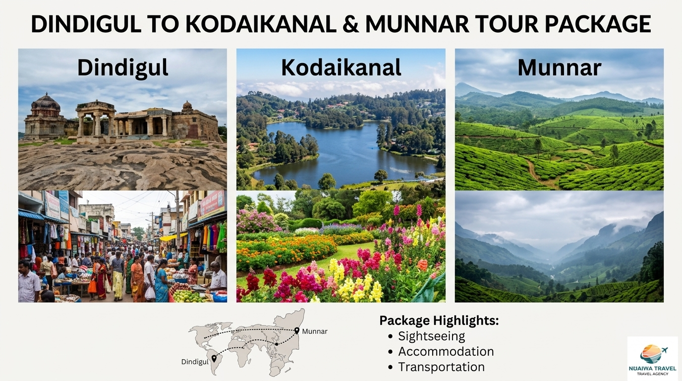Dindigul to Kodaikanal Dindigul Tour