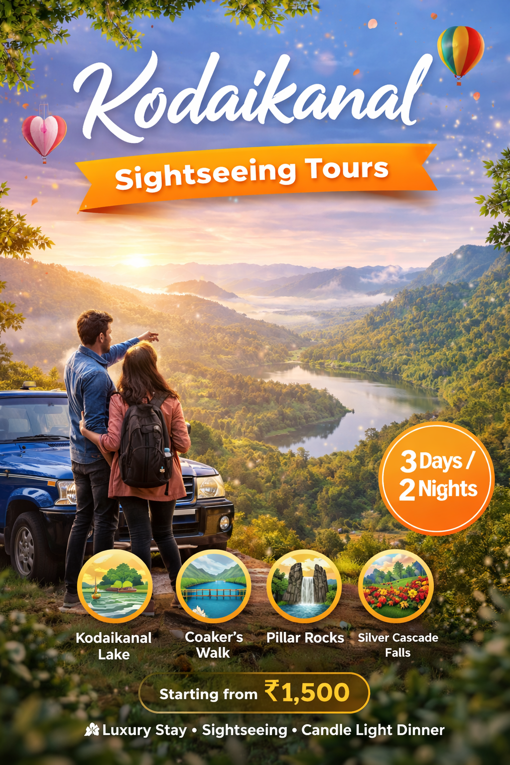 Kodaikanal Sightseeing Tour